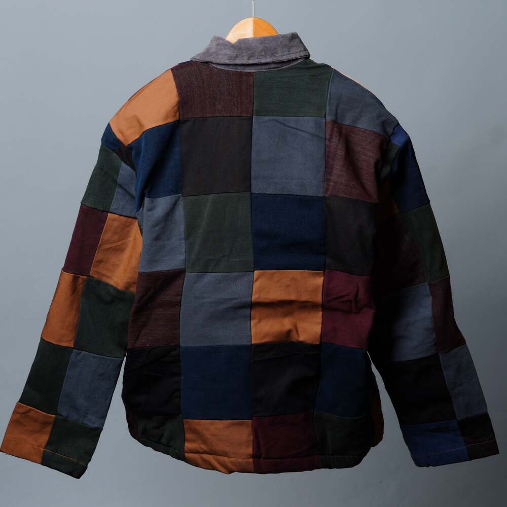 Upcycled Patchwork Jacket Size M - Picture 2 of 7